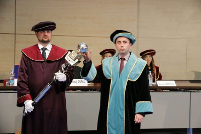 Inaugurácia rektora a dekanov EU v Bratislave