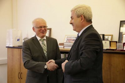 Rektor EU v Bratislave prijal nového veľvyslanca Ukrajiny v SR