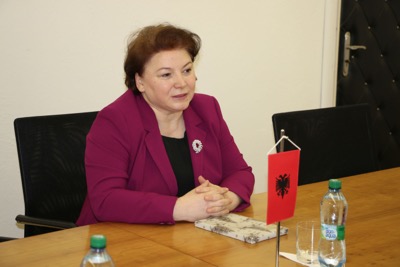 Prijatie veľvyslankyne Albánska