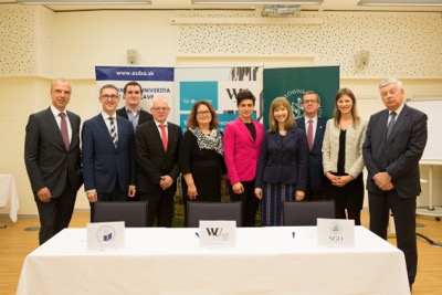 Podpis trilaterálnej spolupráce s univerzitami vo Viedni a Varšave