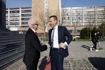 Návšteva generálneho tajomníka OECD Mathiasa Cormanna na Ekonomickej univerzite v Bratislave