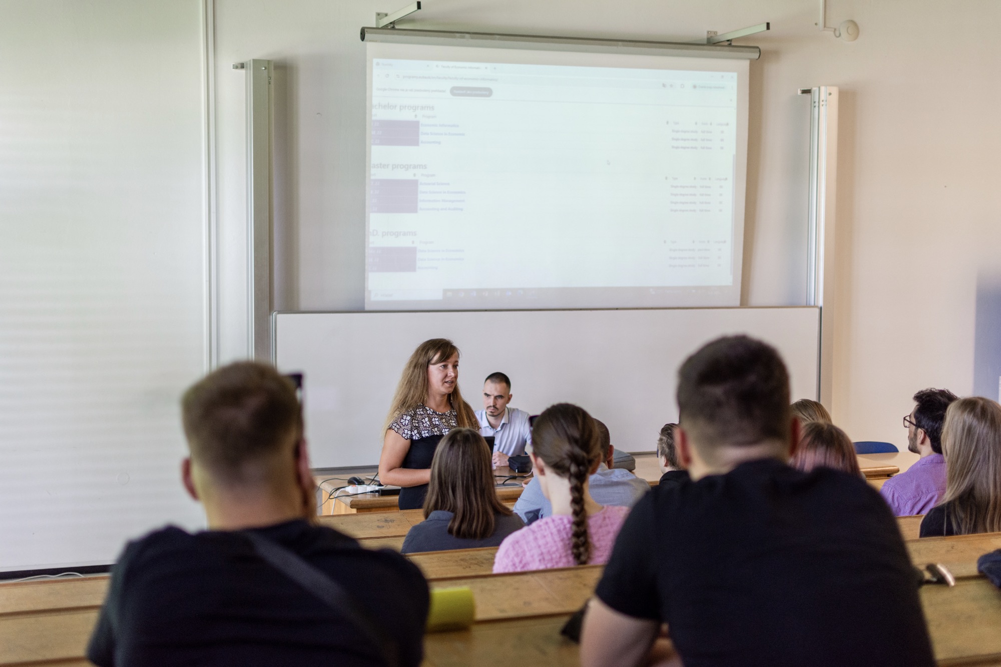 Visit of students from the Budapest University of Economics and Business at EUBA