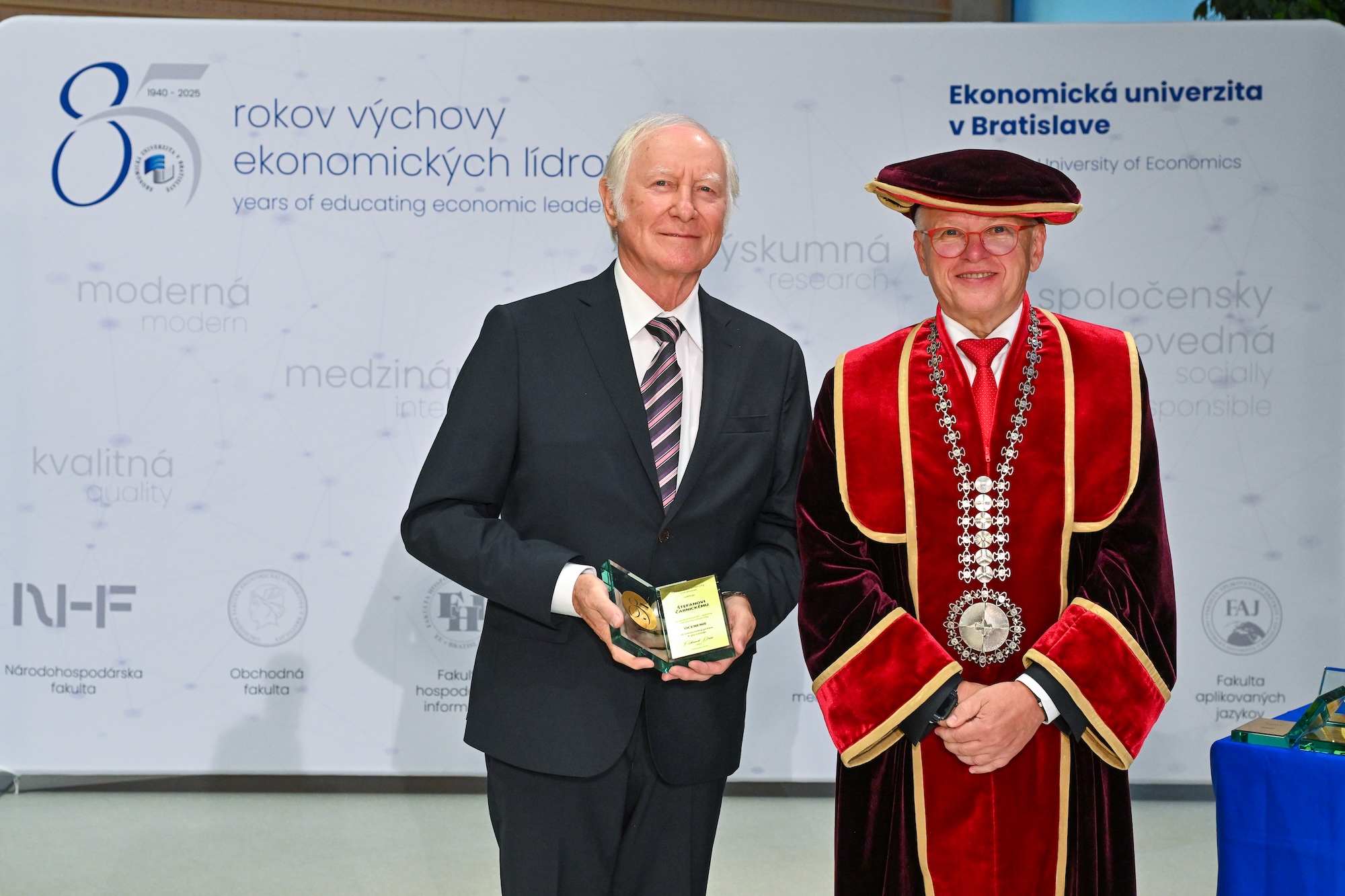 85th Anniversary of EUBA: Award for Outstanding Contribution to the Development of the University