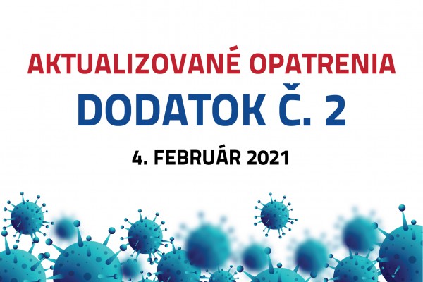 Dodatok č. 2 k opatreniu rektora číslo 1/2021