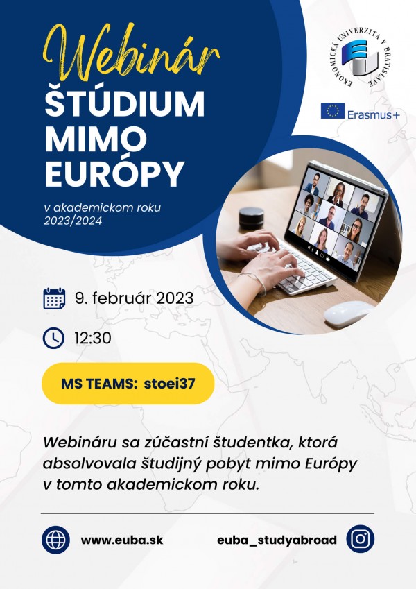 Webinár - Štúdium mimo Európy v ak. roku 2023/2024