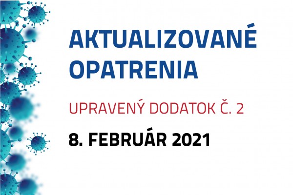 Upravený dodatok č. 2 k opatreniu rektora číslo 1/2021