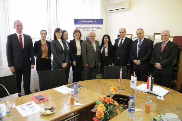 Prijatie delegácie z Tishreen University v Sýrii