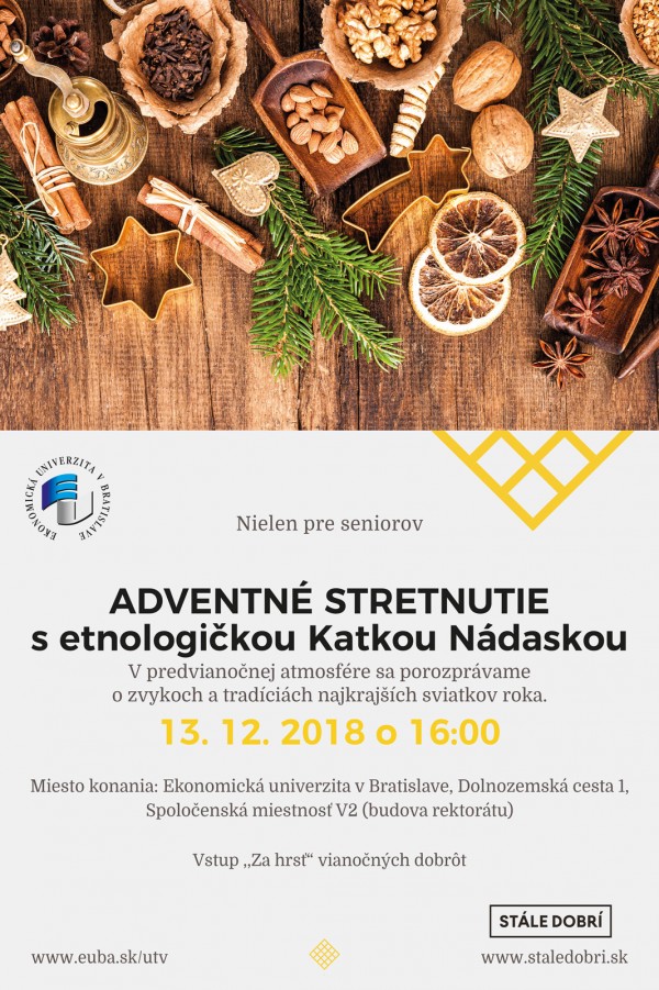 Adventné stretnutie s etnologičkou Katkou Nádaskou