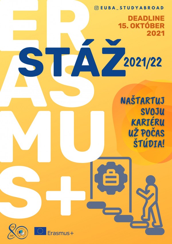 Výzva na Erasmus+ praktické stáže akad. rok 2021/2022