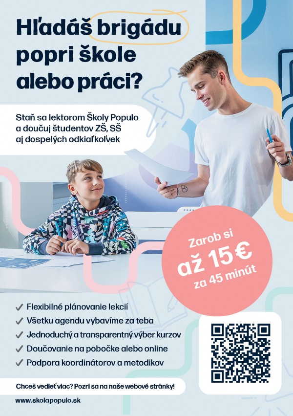 Dlhodobá brigáda alebo prax v rámci spolupráce so Školou Populo