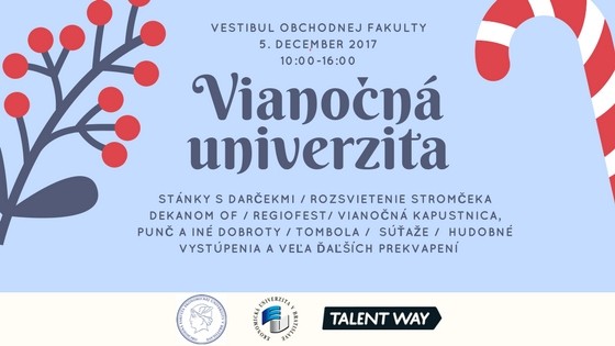 Vianočná univerzita sa na Ekonomickej univerzite v Bratislave stáva pomaly tradíciou