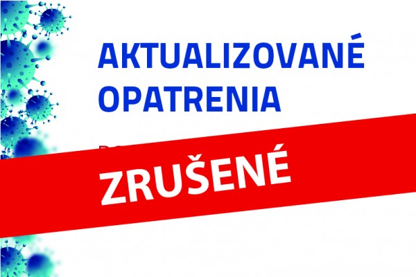 ZRUŠENÉ: Dodatok č. 9 k opatreniu rektora číslo 1/2021