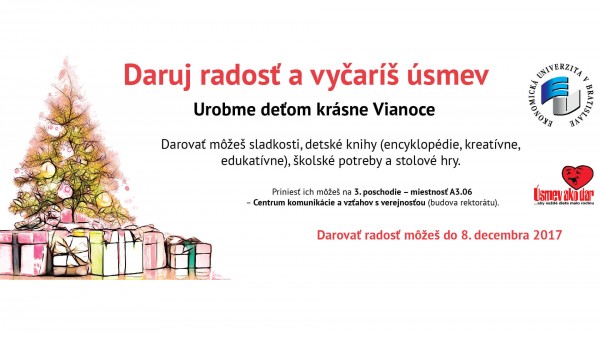 Daruj radosť a vyčaríš úsmev
