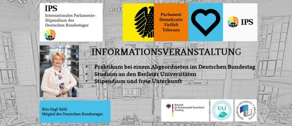 Pozvánka na podujatie o Medzinárodnom parlamentnom štipendiu