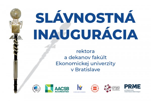 Pozvánka na slávnostnú inauguráciu rektora a dekanov fakúlt EU v Bratislave