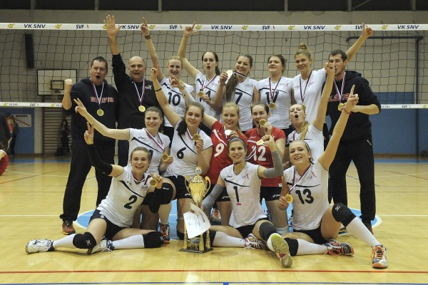 Volejbalistky Slávie Ekonomická univerzita sú majsterky SR vo volejbale žien za rok 2015
