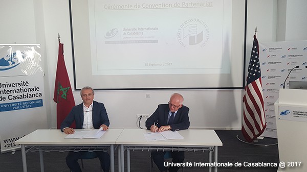 Podpis partnerskej dohody medzi EU v Bratislave a International University of Casablanca