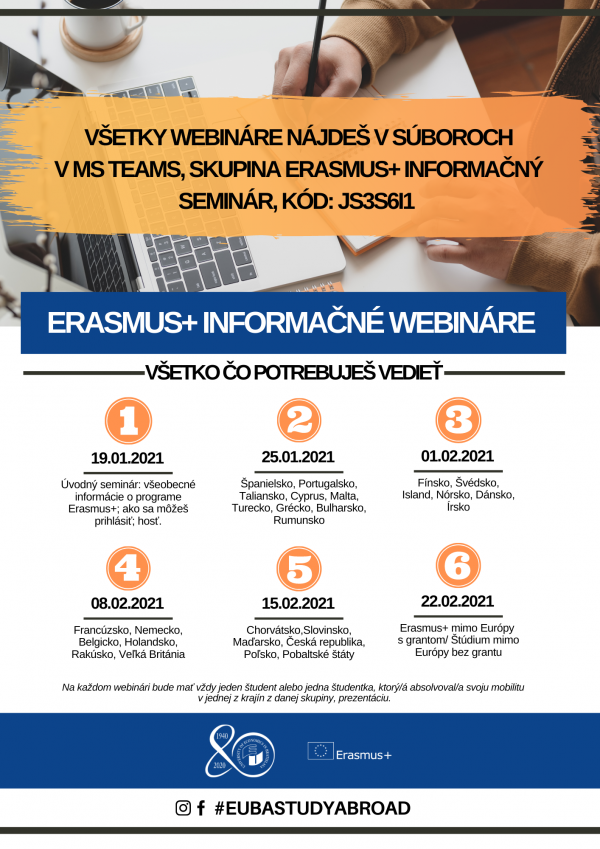 Erasmus+ informačné webináre