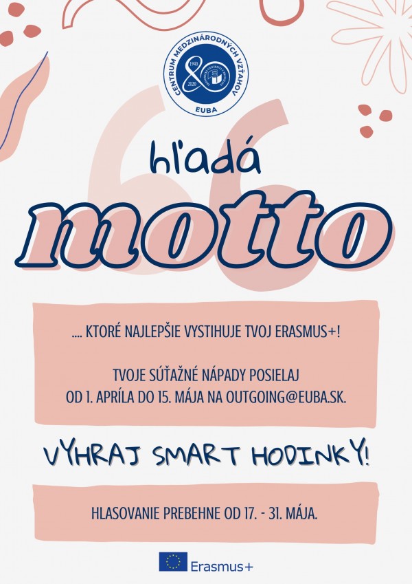 …pretože Erasmus+ si zaslúži svoje motto!