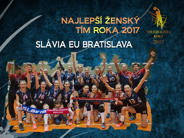 Úspech Slávie EU Bratislava v ankete Volejbalista roka 2017