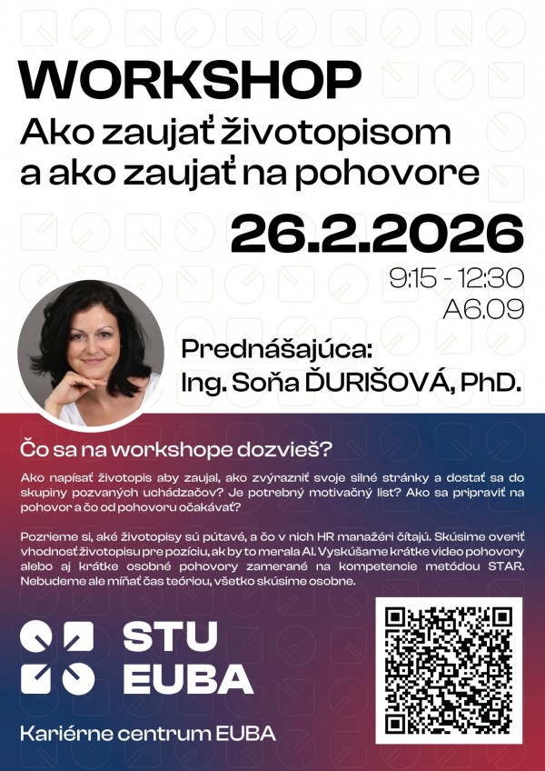 Workshop: Ako zaujať životopisom a ako zaujať na pohovore