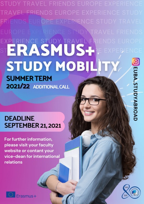Additional call for ERASMUS+ summer semester 2021/2022