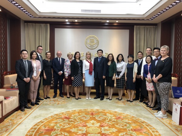 Students of the University of the Third Age on a Study Trip in China