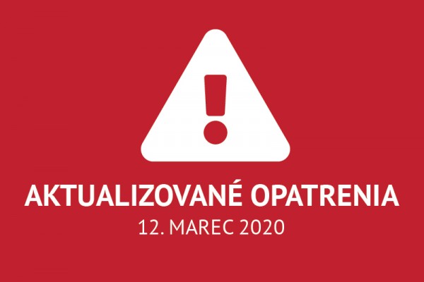 Aktualizované opatrenia rektora EU v Bratislave k súčasnej situácii - 12. marec 2020